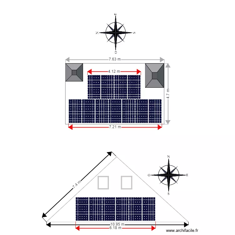 MAISON ANDERLE FRANCK. Plan de 