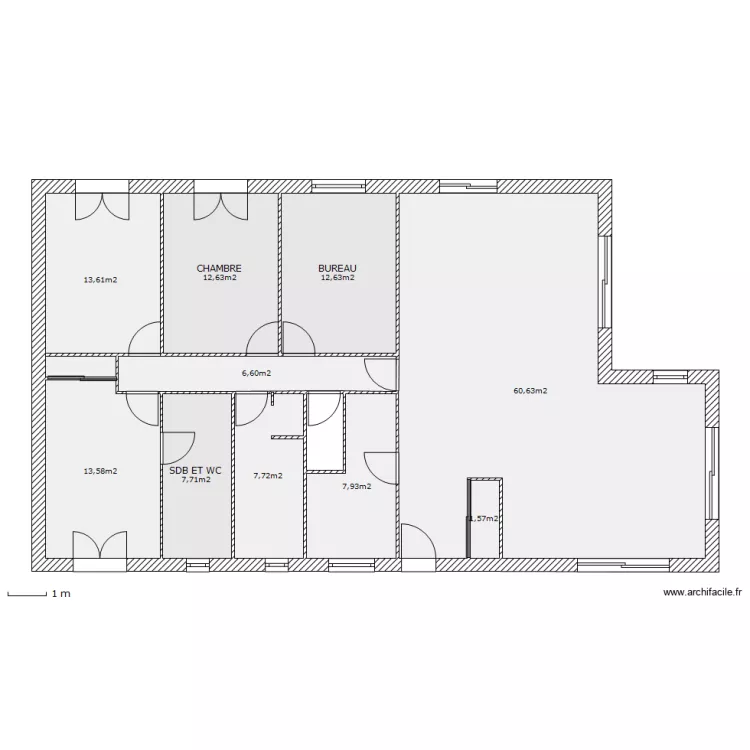 maison. Plan de 
