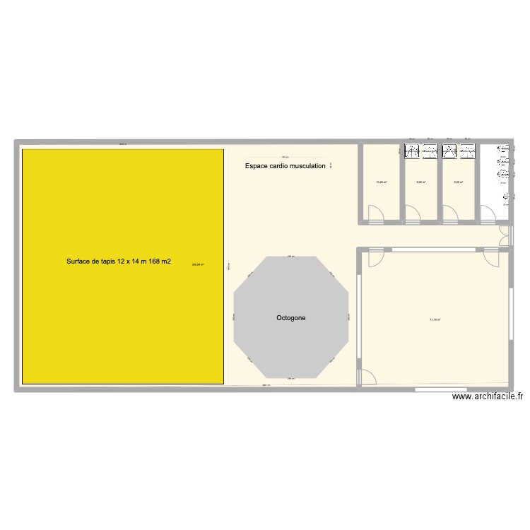 salle. Plan de 0 pièce et 0 m2