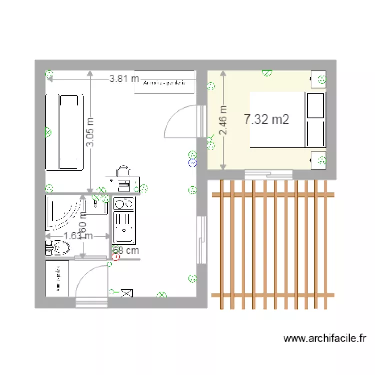 BARBAGGIO 14 T2 28m. Plan de BARBAGGIO 14 T2 28m. Plan de