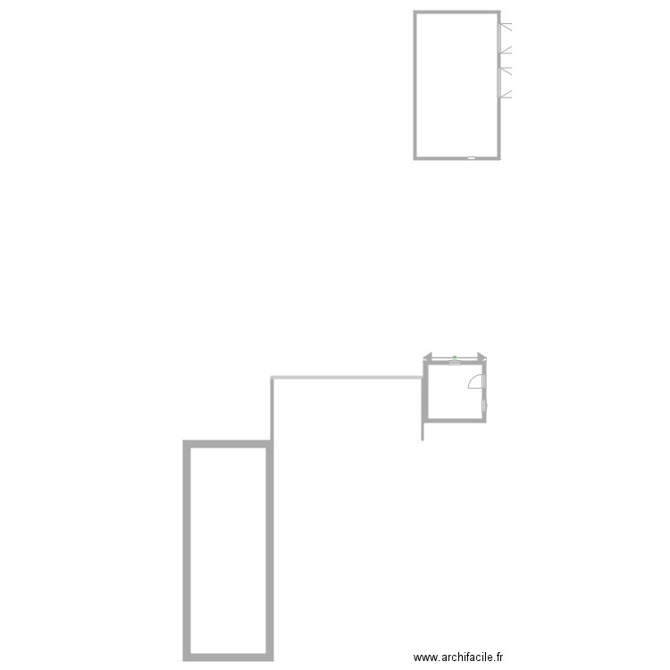 ensemble. Plan de 3 pièces et 199 m2