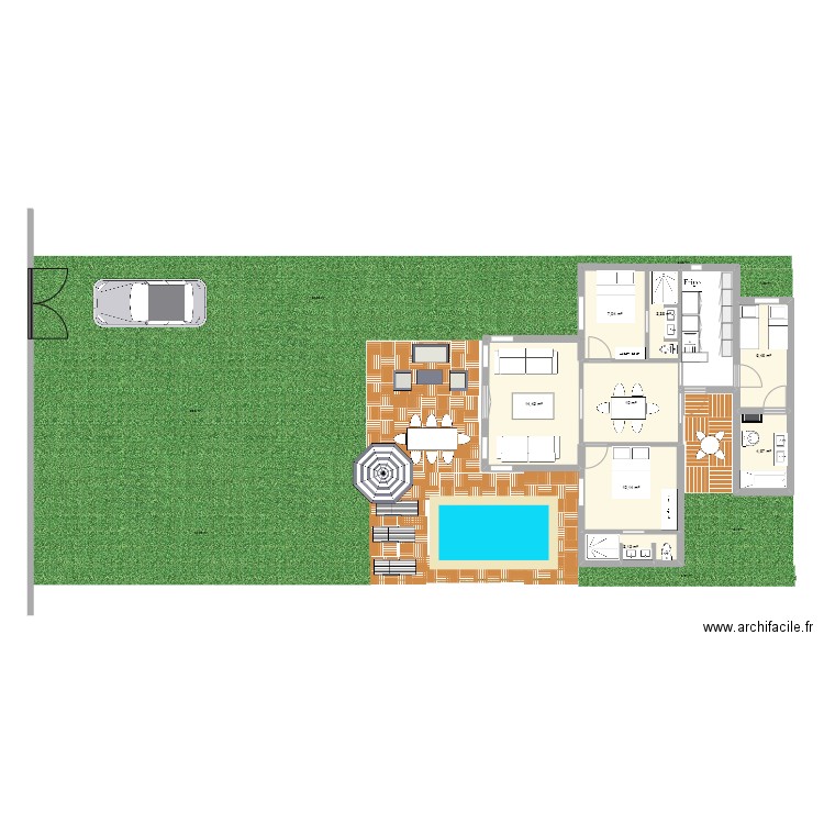 cucq. Plan de 8 pièces et 59 m2