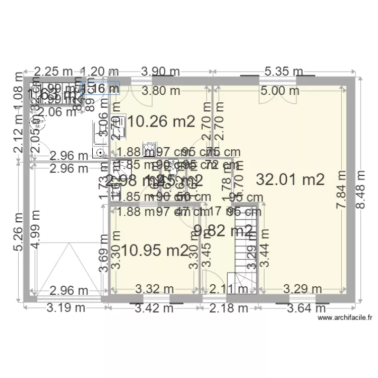 existant. Plan de existant. Plan de