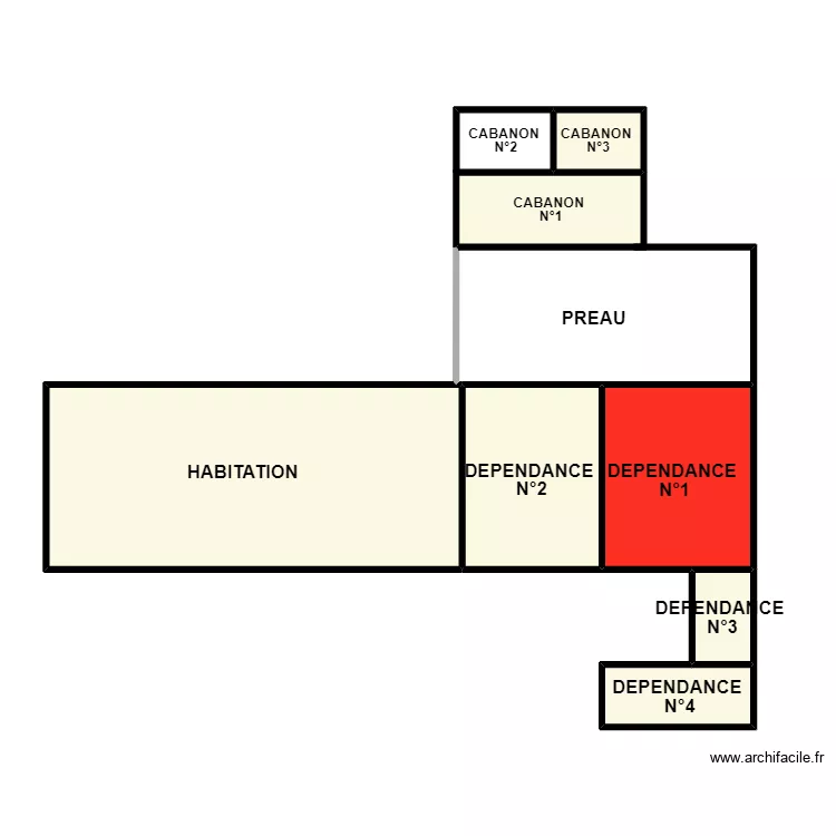 LAMBERT AMIANTE. Plan de 