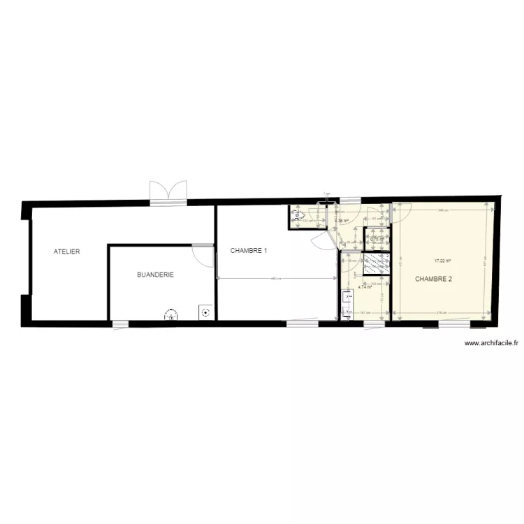 Am&eacute;nagement Grange 2 Montoison 10. Plan de 