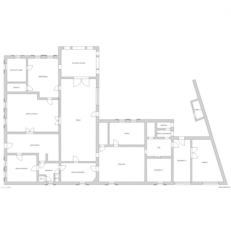 La motte niveau 0. Plan de 0 pièce et 0 m2