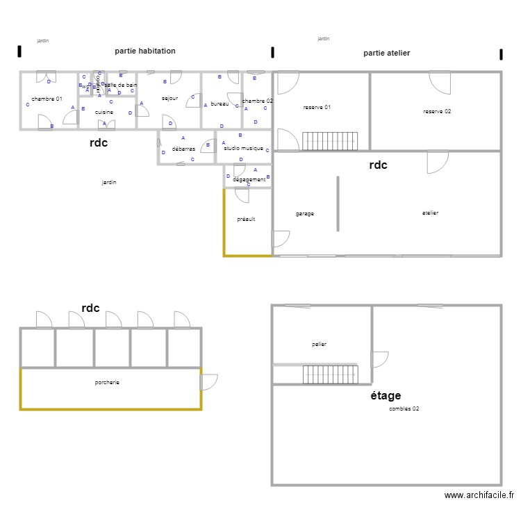 ROUSSEAU. Plan de 0 pièce et 0 m2