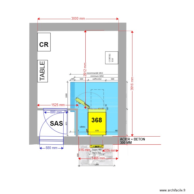 PLAN DE MASSE EXISTANT 368 APT. Plan de 0 pièce et 0 m2