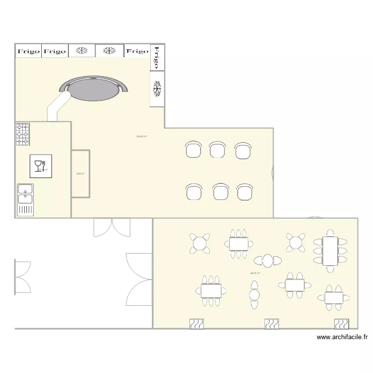 cantine. Plan de 