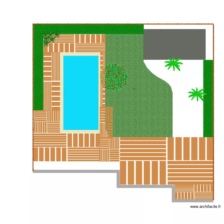 Piscine. Plan de 