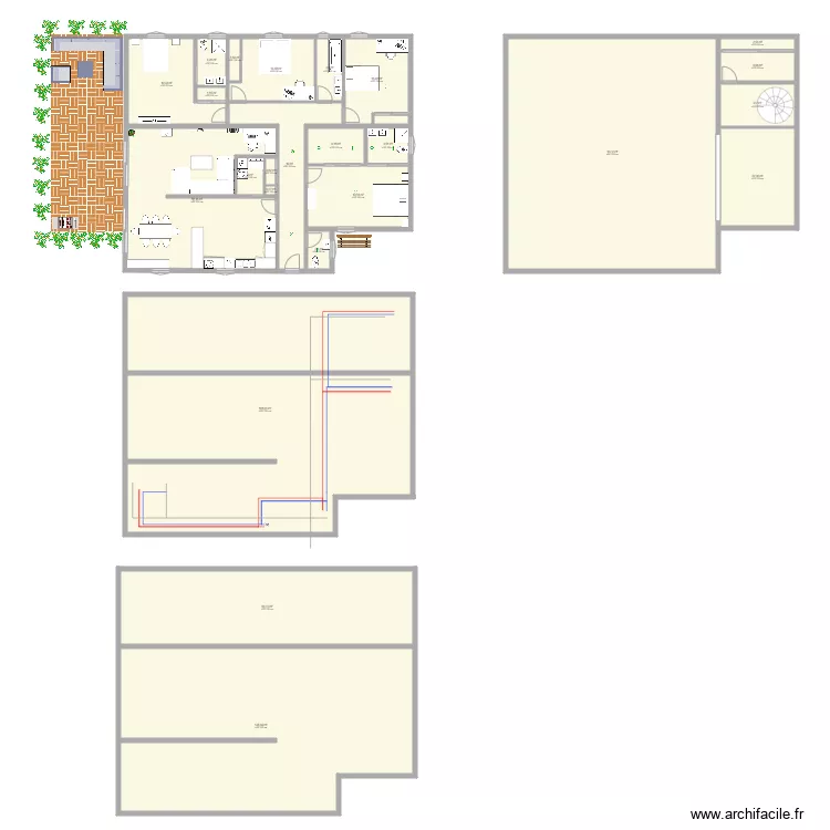 maison. Plan de 