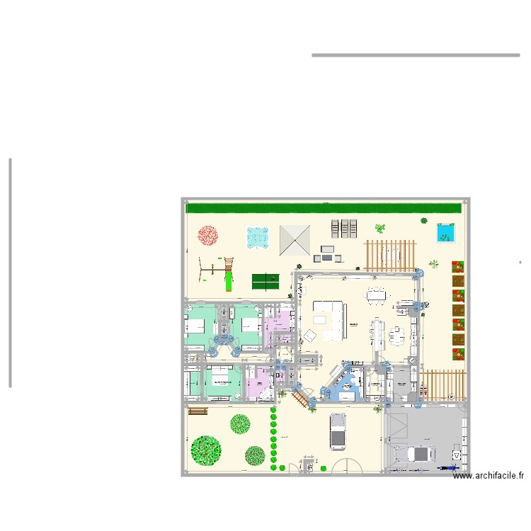 PLAN AC 6. Plan de 21 pièces et 702 m2