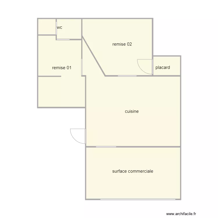 pairaud am commerce 1329. Plan de 