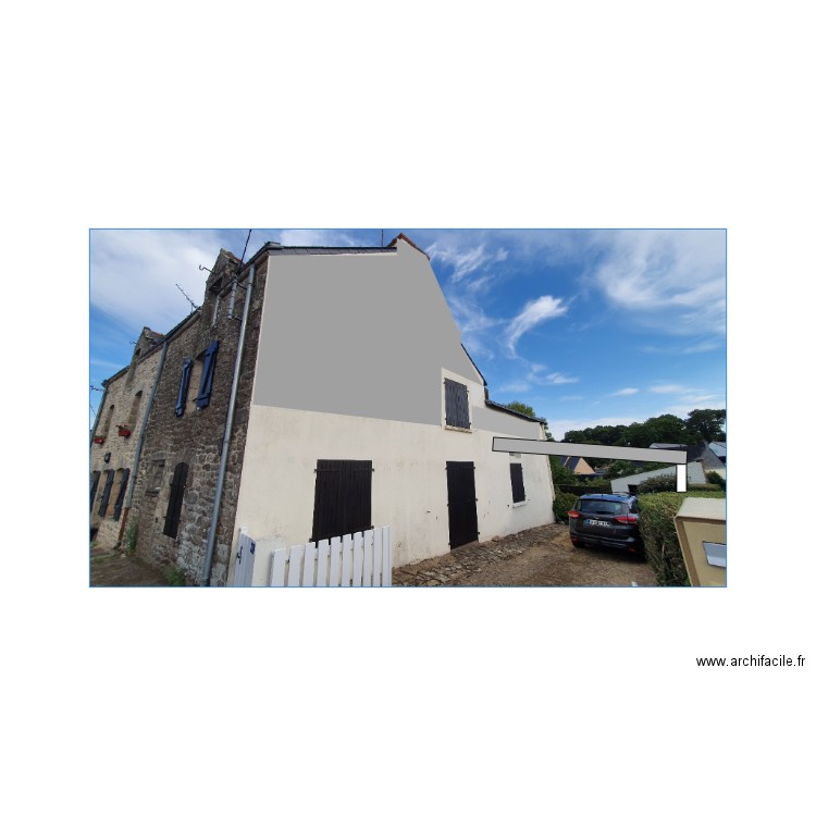 Bardage et carport. Plan de 0 pièce et 0 m2