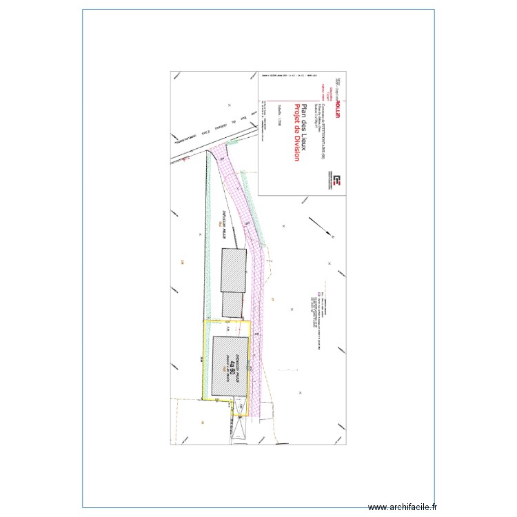 plan geometre. Plan de 0 pièce et 0 m2