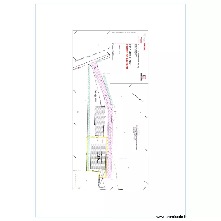 plan geometre. Plan de 