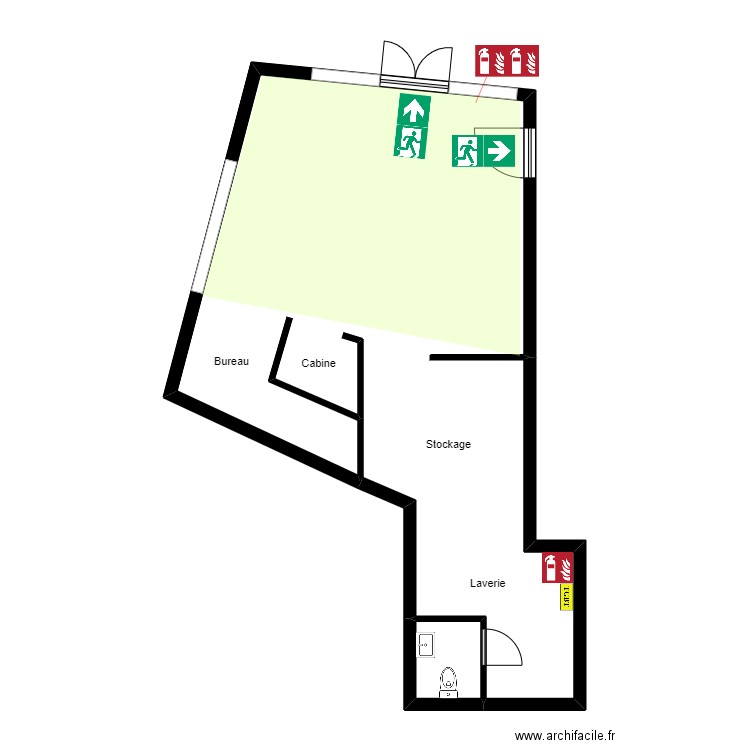 pressing. Plan de 0 pièce et 0 m2