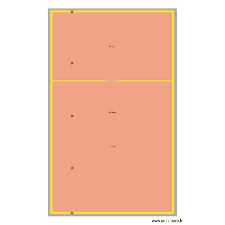 debut etage 1. Plan de 0 pièce et 0 m2