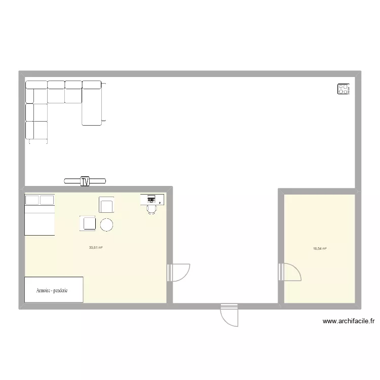 SAMBA DIOUMASSY. Plan de 2  et 50 m²