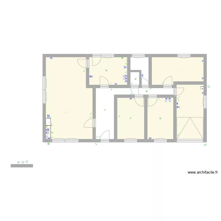 BURDINNE - VUE EN PLAN - V1.00. Plan de 