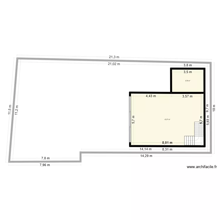 Villa 2A. Plan de 