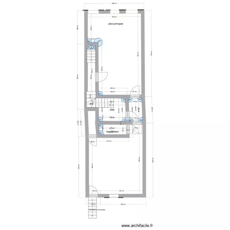 1er &eacute;tage APRES. Plan de 
