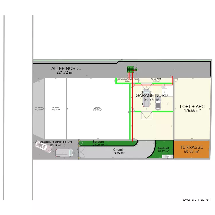 Projet extérieur. Plan de 15 pièces et 1316 m² Projet extérieur. Plan de 15 pièces et 1316 m²