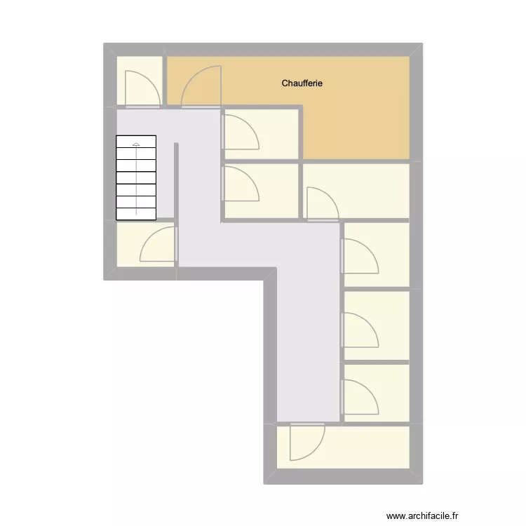 cave gaillardbois. Plan de 9  et 34 m²