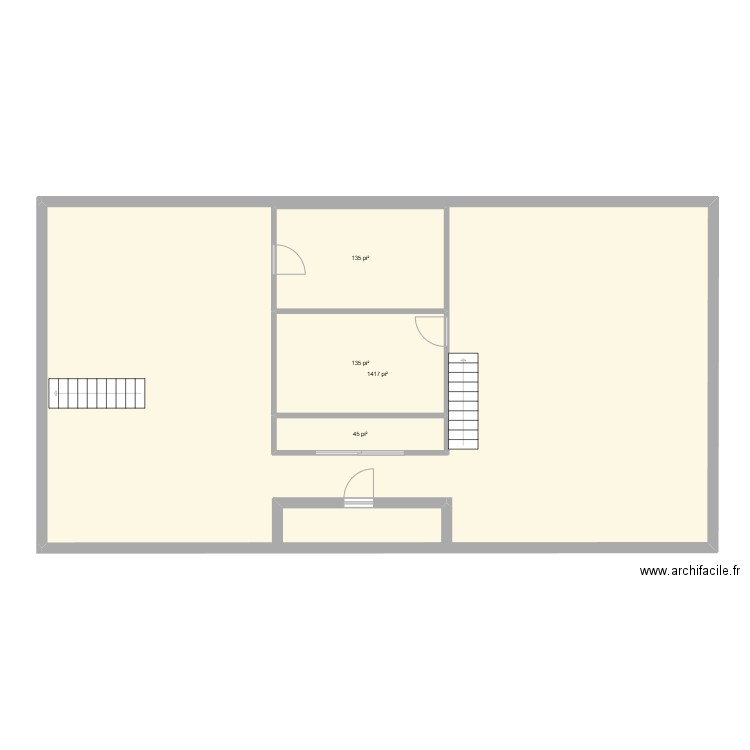 maison familles. Plan de 4 pièces et 193 m2