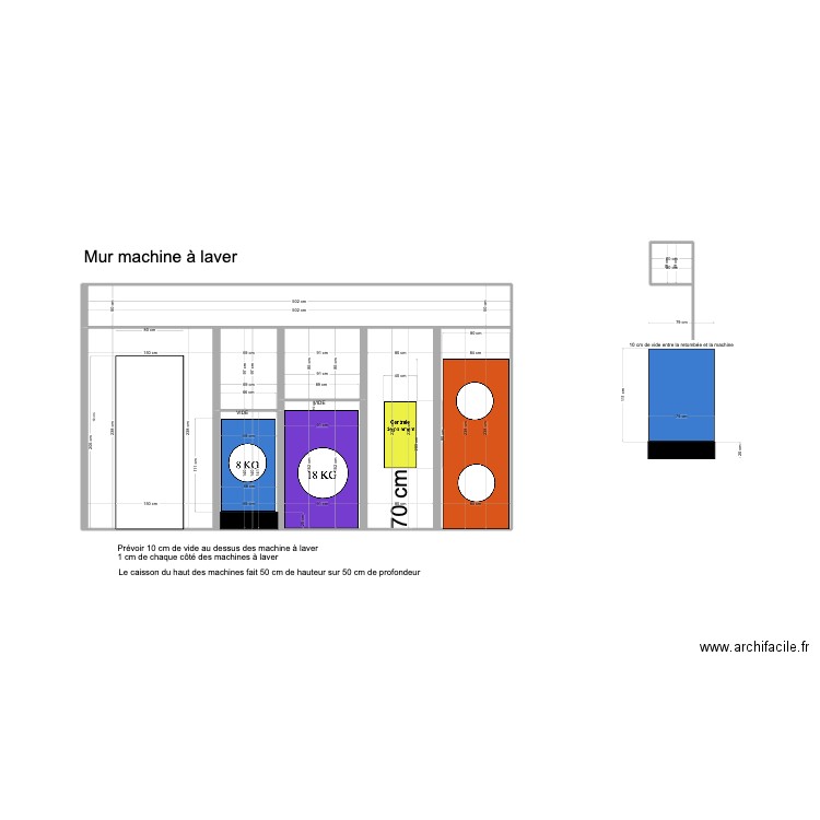 MAL CALONGES. Plan de 9 pièces et 14 m2