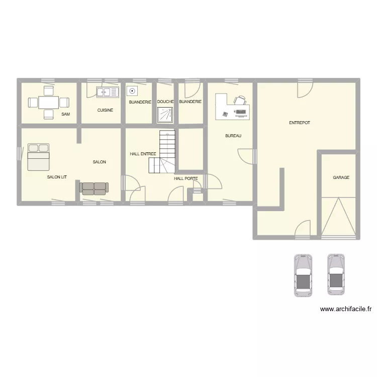 plan BOULANGER. Plan de 12  et 108 m²