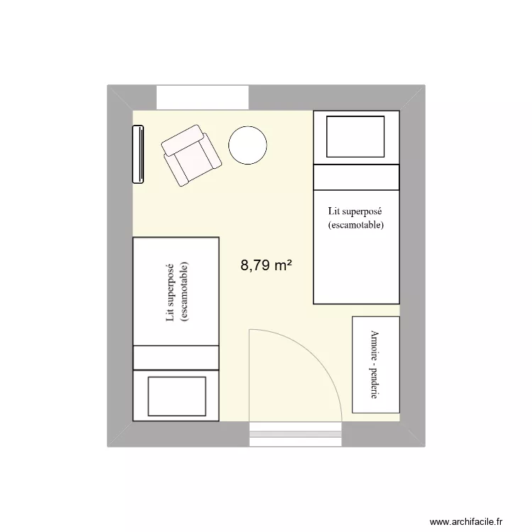 Bretagne - chambre 2 - prop 2. Plan de 
