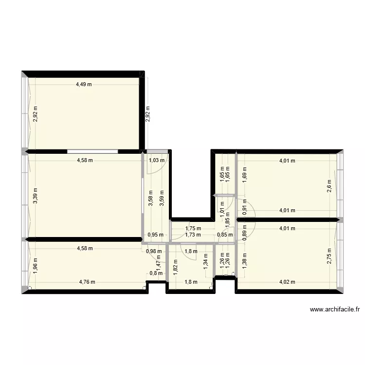 Appart 50 Charonne_Base. Plan de Appart 50 Charonne_Base. Plan de