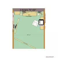 Coin TV 75"+ 2x65"+ Gr.Ecran 01