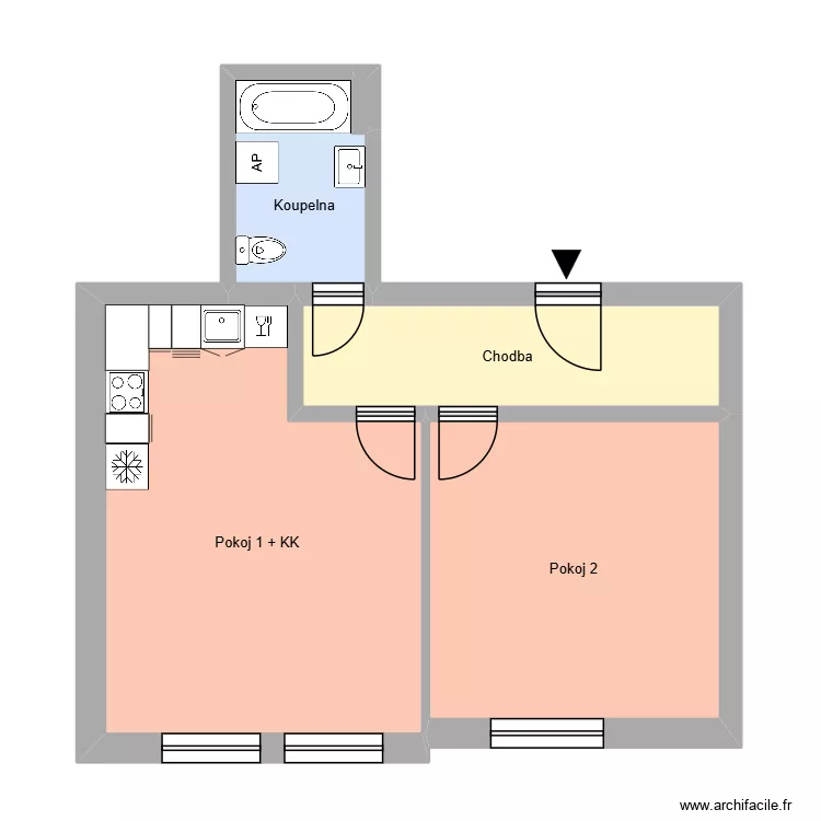 Přívozská 1643, byt 15. Plan de 9 et 174 m² Přívozská 1643, byt 15. Plan de 9 et 174 m²