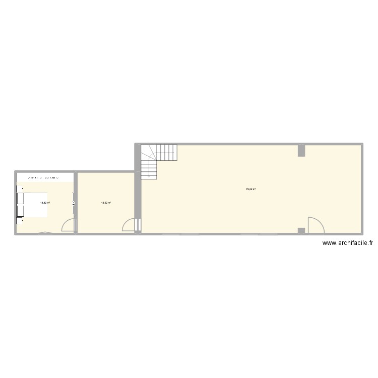 matt v2. Plan de 3 pièces et 108 m2