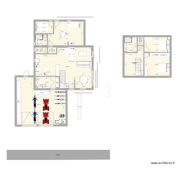 ZENITH. Plan de 13 pièces et 177 m2