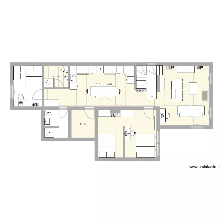 Dubarde ii. Plan de 4 et 78 m² Dubarde ii. Plan de 4 et 78 m²