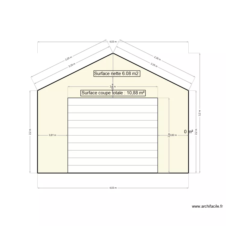bougenet d&eacute;tail pignon garage. Plan de 