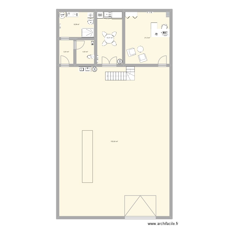 AIGRE V2. Plan de 6 pièces et 202 m2