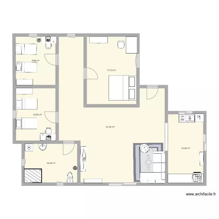 saidzerr. Plan de 6  et 108 m²
