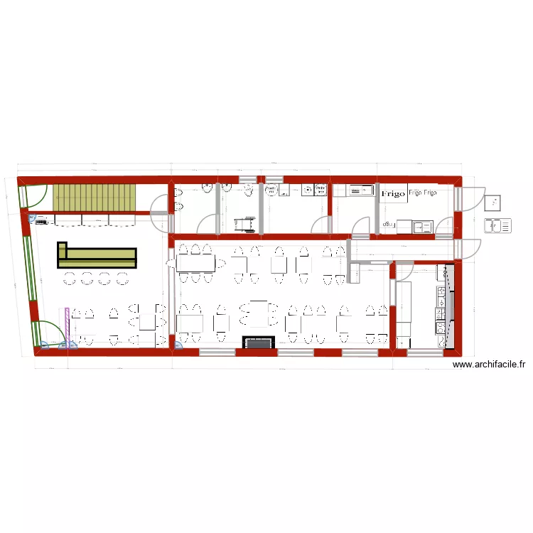 PROJET IMMEUBLE RDC2+LOFT2. Plan de 11  et 297 m²