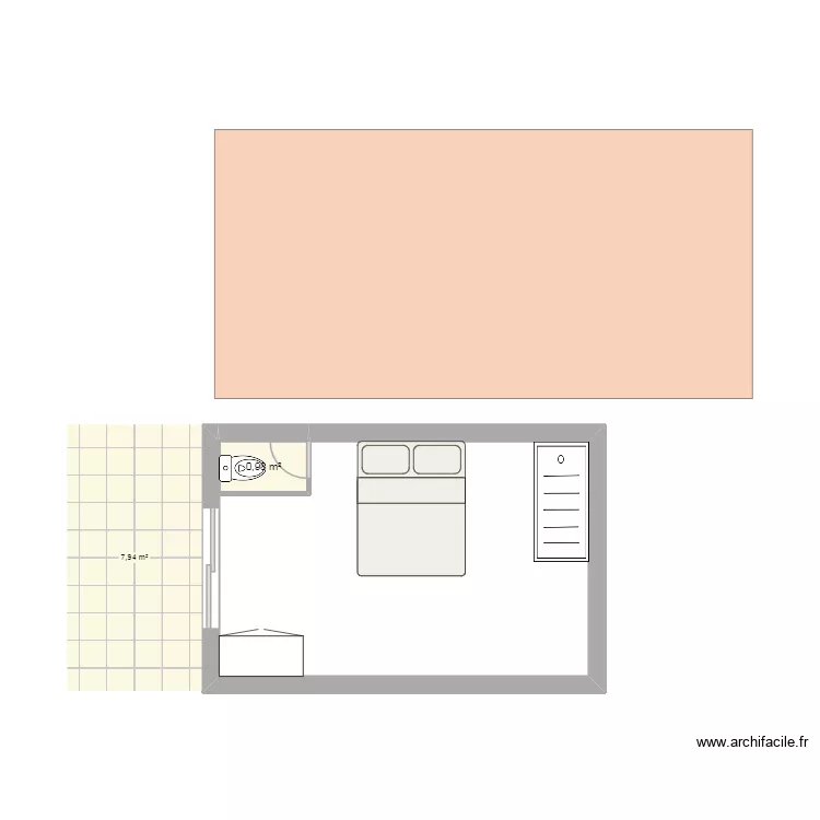 dependance. Plan de 1 et 1 m² dependance. Plan de 1 et 1 m²