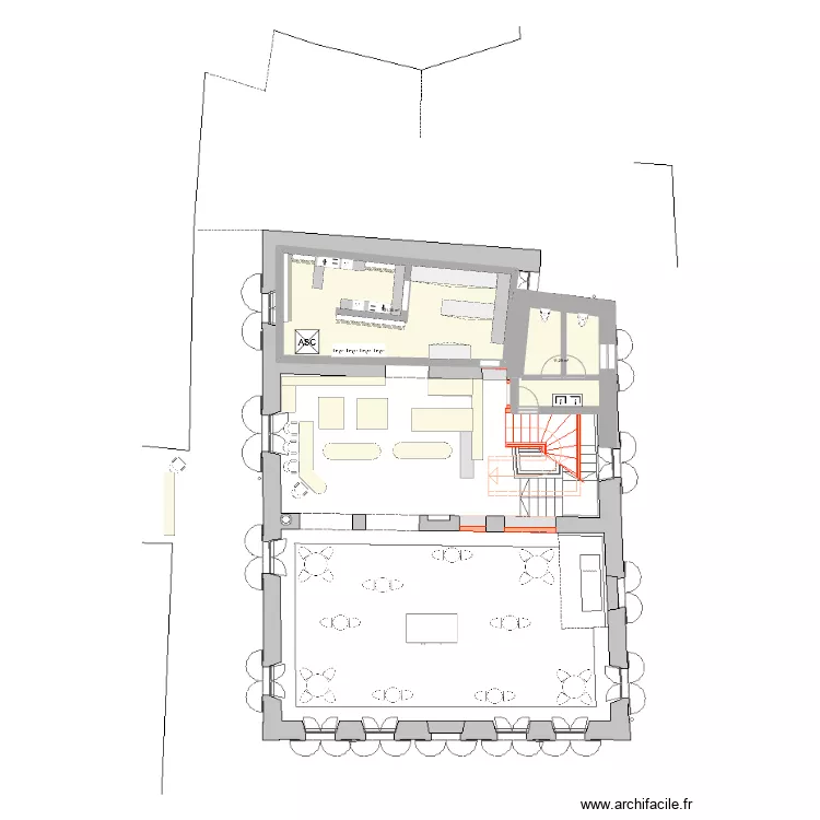 ondes etage. Plan de 