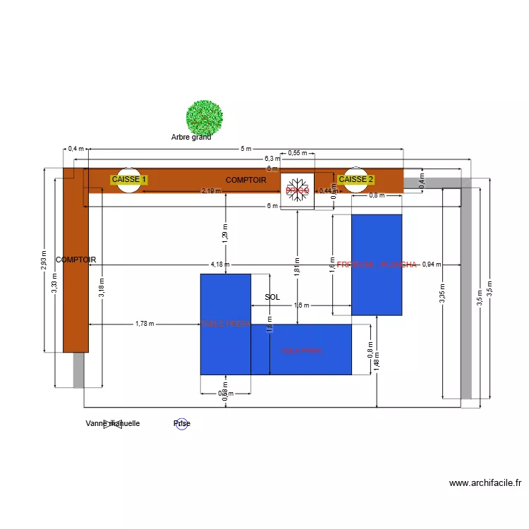 Guiunguette plan. Plan de 