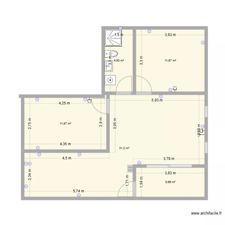 plan cogneau. Plan de 5 et 66 m² plan cogneau. Plan de 5 et 66 m²