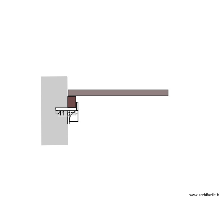 supports poutre. Plan de 0 pièce et 0 m2