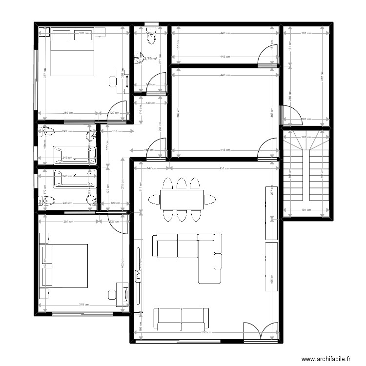 appartement malela. Plan de 0 pièce et 0 m2