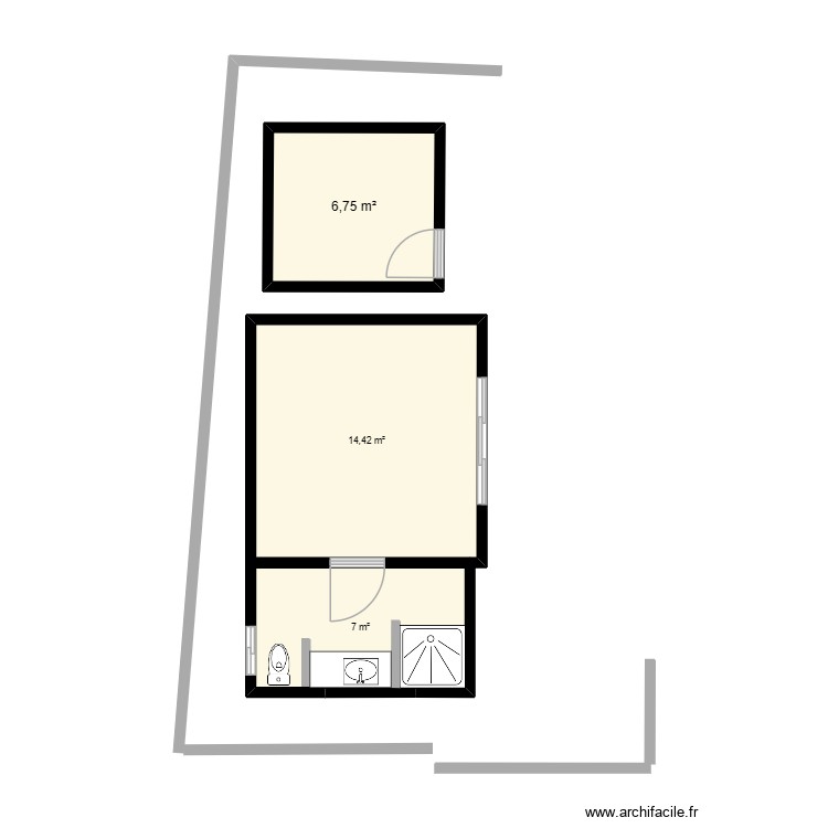 Villa 2 - Lantai 1 - BAGUS BASE. Plan de 0 pièce et 0 m2