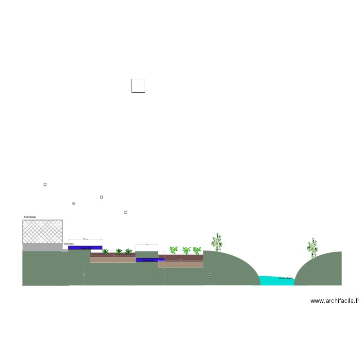 filtre drainant. Plan de 0 pièce et 0 m2